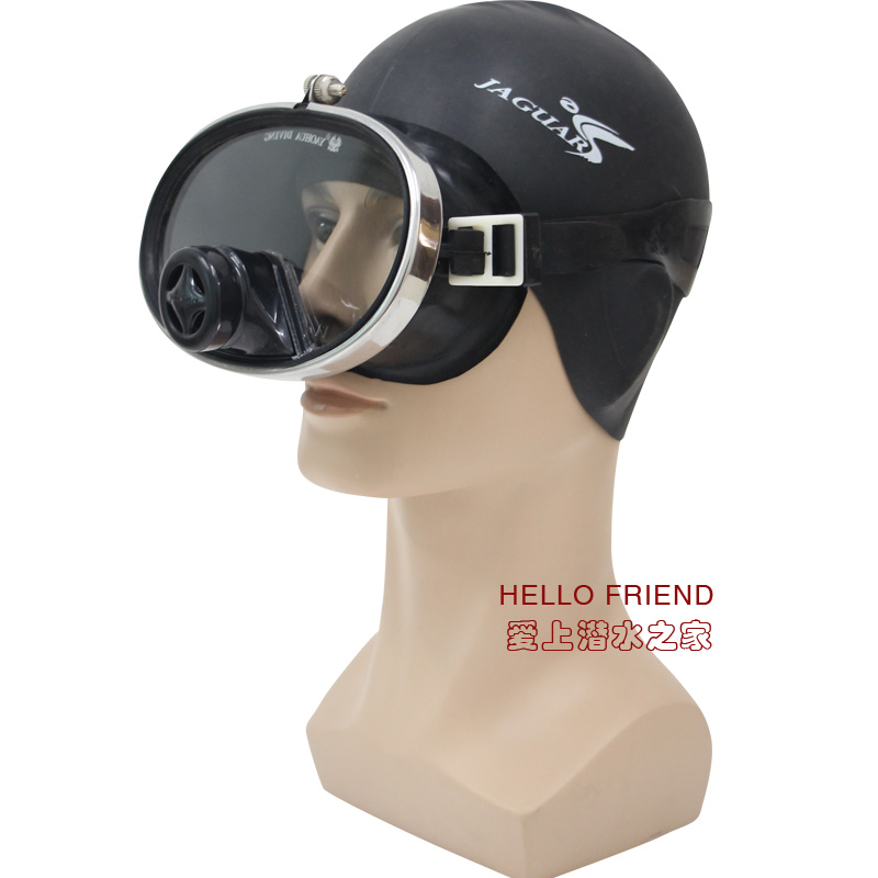 Professional diving valve mirror Taiwan imported pig nose ultra-clear diving mask anti-fog silicone tempered glass mask