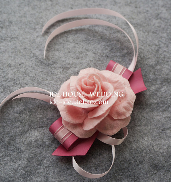 IDE Ceremony Wedding Wedding Wedding Wedding Korean Rose Bride Bride Bride Bride - Sister Wristflower Sister Hand - flower