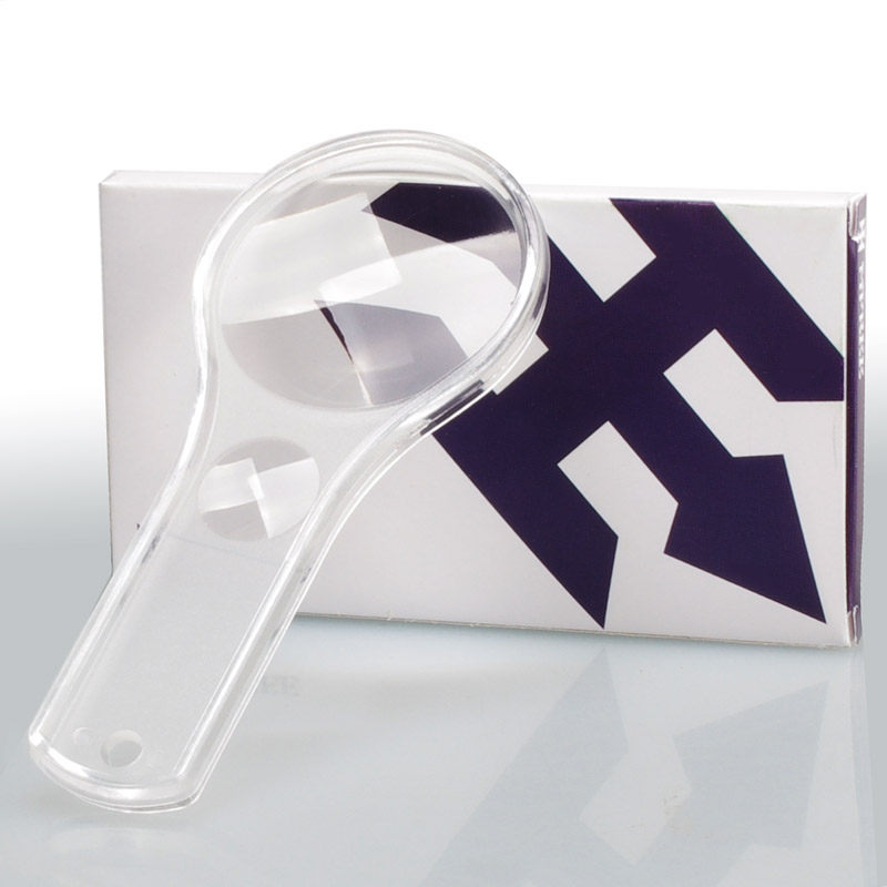 Magnifying glass Small portable handheld master mirror 2 5x sub mirror 5x HD outdoor children student elderly