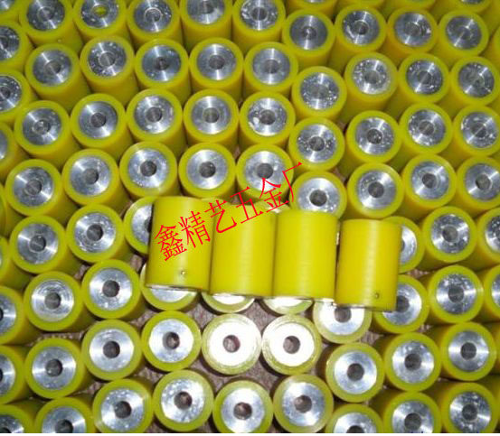 Manufacturer direct sales polyurethane rubber roller silicone roller Ding green rubber wheel adhesive dust rubber roller (high quality)
