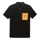 Mùa hè 2018 mới màu tương phản túi hoop áo polo ngắn tay nam Slim cotton co giãn POLO thể dục nam