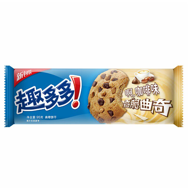 【天猫超市】亿滋趣多多曲奇香醇咖啡巧克力味95g/盒新老包装