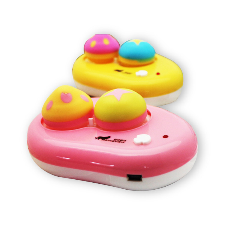 买2送护理液】小蘑菇 美瞳隐形眼镜自动清洗机USB电池两用NAATAA