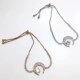 Lãng mạn Yi trang trí kiểu dáng đẹp tối giản linh hoạt Hàn Quốc tỏa sáng sao zircon và vòng đeo tay mặt trăng nữ trang sức kéo điều chỉnh vòng pandora Vòng đeo tay Clasp