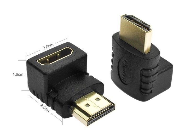 TV HDMI high quality line down up left and right turn 90 degrees right angle male to male female female turn connector elbow