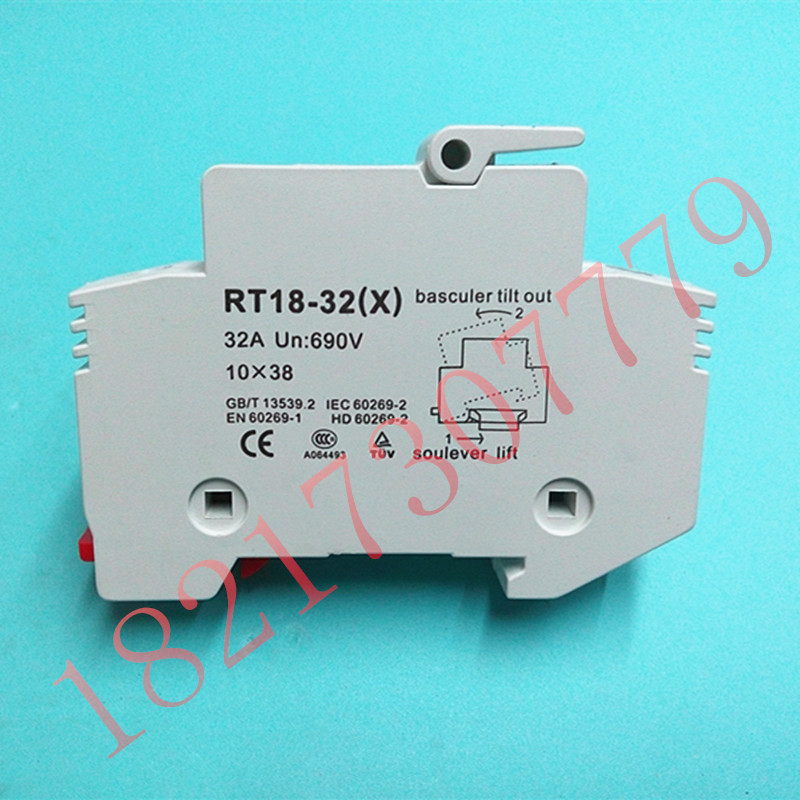 RT18-32X 1P Open-ended cylindrical fuse fuse base RT18-32(X) 1P 10*38