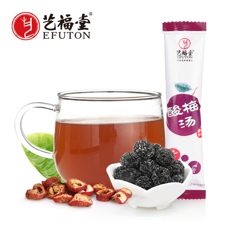 【天猫超市】艺福堂速溶茶 酸梅汤 浓缩汁 酸梅粉 袋泡茶12g