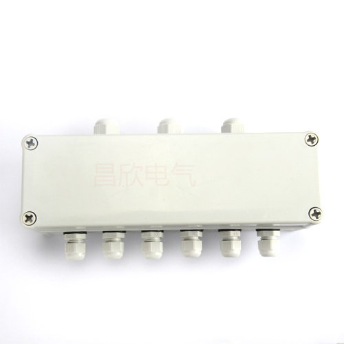 3 in 6 out terminal junction box 250*80*85 plastic waterproof junction box ABS waterproof monitoring box IP67