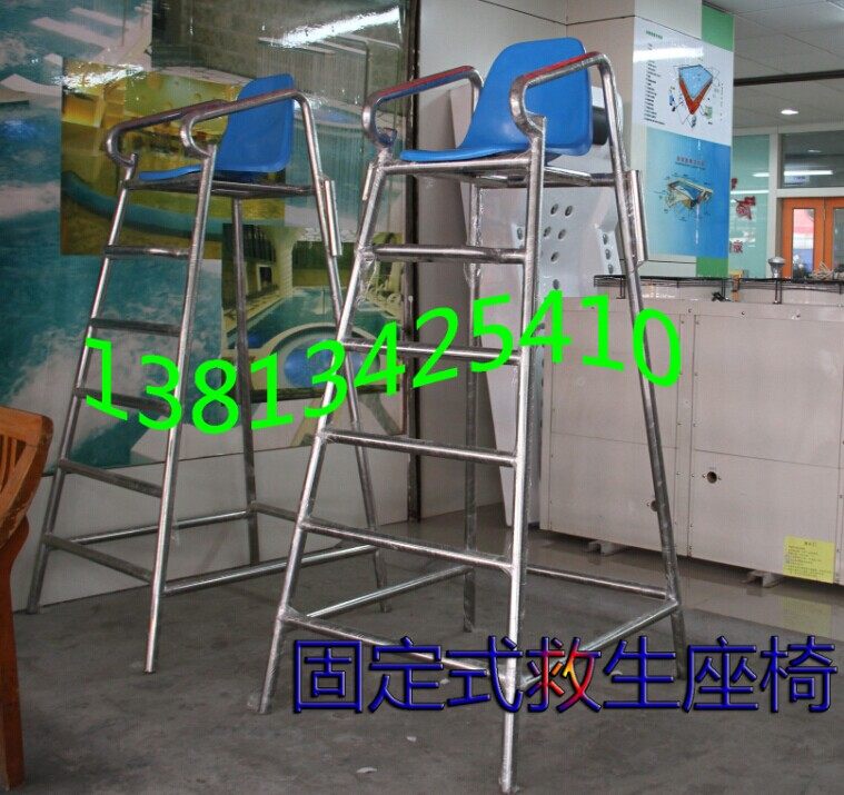 Stainless Steel 304 Seat Swimming Pool Ladder Lifesaving Watch Lookout View Terrace Pool Referee Lifesaving Chair Sports Equipment