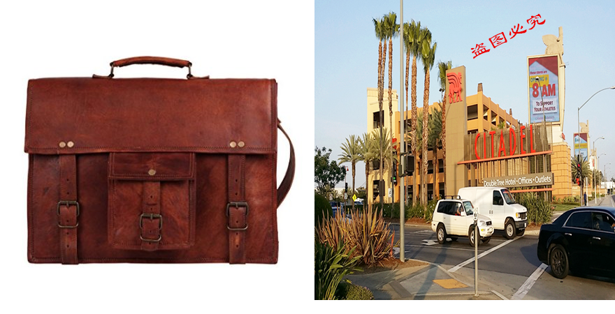 Vintage Style Laptop Bag men Genuine Leather] Messenger Ba