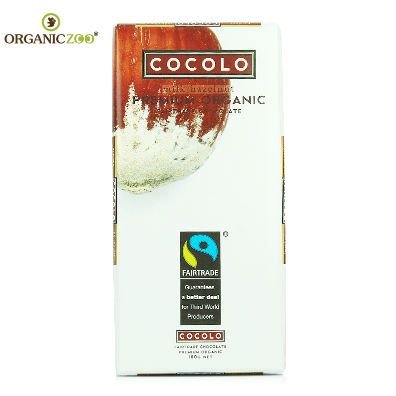 澳洲Cocolo有机巧克力（牛奶榛子）牛奶榛子巧克力美味“三剑客”