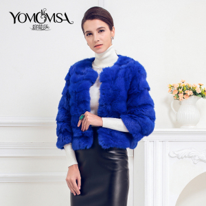 窈 蔓 莎 thỏ tóc Mỏng mỏng lông ngắn mới mùa đông off mùa giải phóng mặt bằng đặc biệt cung cấp lông của phụ nữ áo khoác