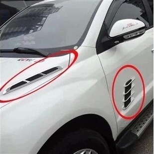 Shark Gill simulation air outlet side air vent hood decoration vent door car decoration modification car sticker