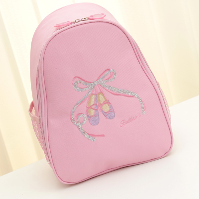 Children's dance bag Girl child shoulder bag Ballet bag Latin backpack Pink school bag