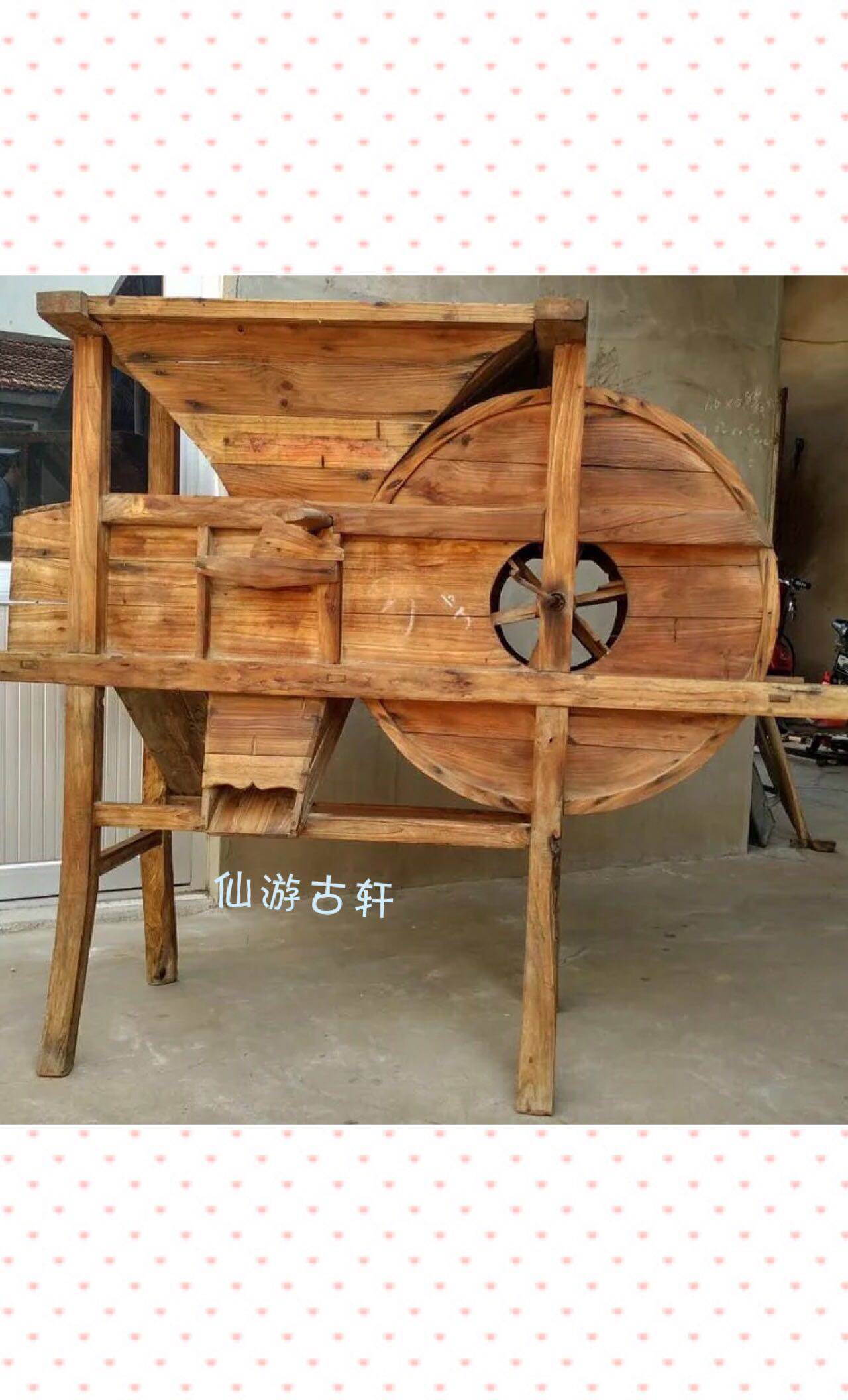 Folklore old objects, old windmills, old farm tools, farmhouse furnishings, film and television props, tourist attractions, windmills