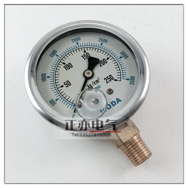  TAIWAN HODA oil pressure gauge Pressure gauge 250KG 350KG 400KG 60MM SURFACE 2 teeth