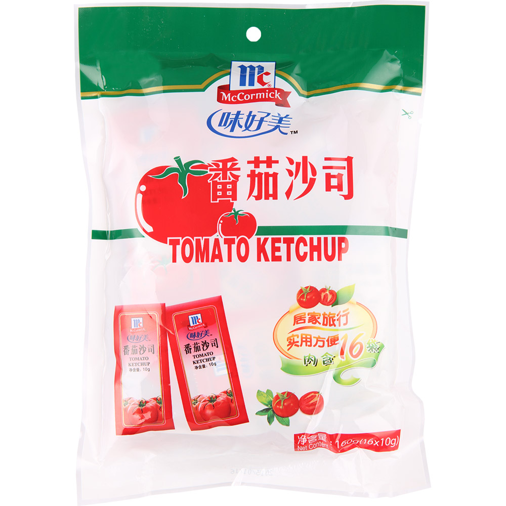 【天猫超市】味好美 番茄沙司160g/袋 蘸薯条快餐店专用 小包装