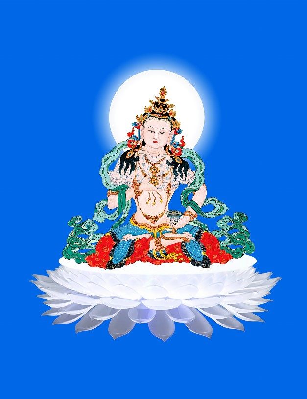 Exquisite justwinning decoration of Buddha painting Mithomazza Bodhisattva portrait of the Bodhisattva of the Bodhisattva of the Tang Card View Photographic Paper Bifacial Plastic Packaging