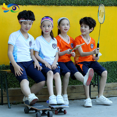 детская форма 童装中小学生校服夏款幼儿园园服班服团体服男女童运动套装t01k51