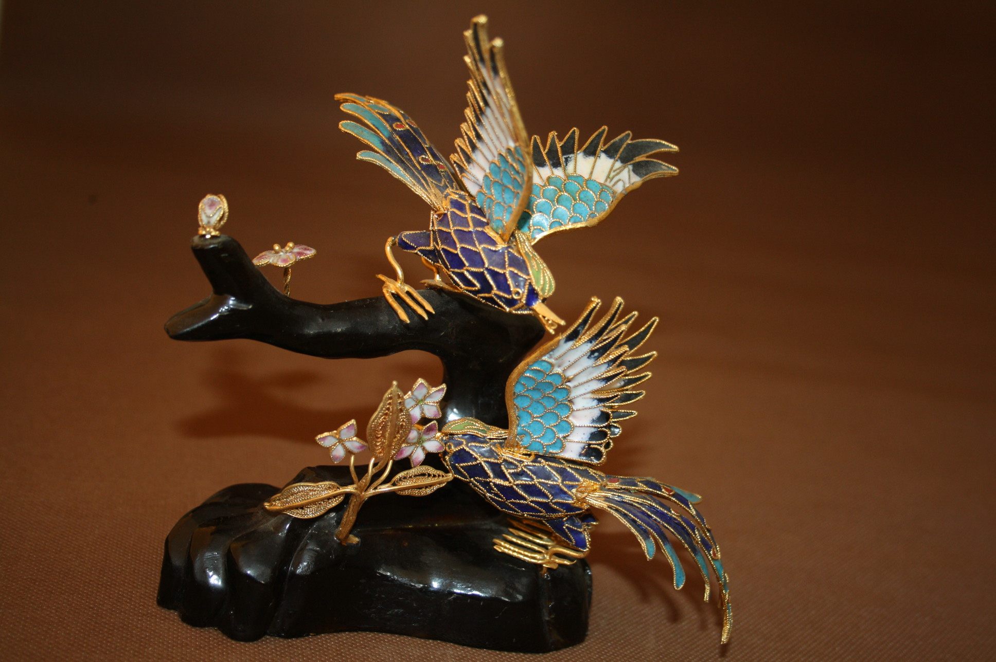 Old copper fetal filament old sighty blue hummingbird bird to bird furniture not cut price 1#