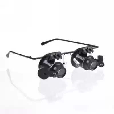 Double glasses eye mask magnifying glass watch repair tool 20 times with LED light eye repair appraisal magnifying glass