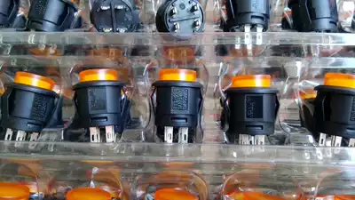Taiwan SCI new push button switch with light 1 5A 4 feet R13-523BL-05 self-locking push button switch