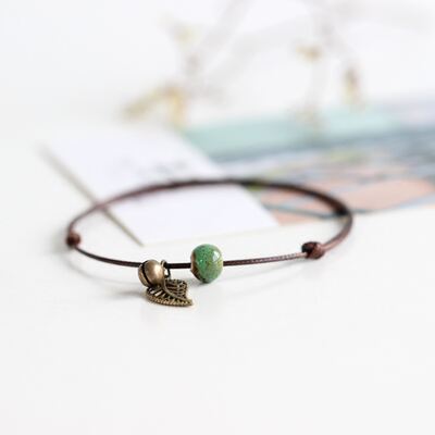 【 Gentle Fall on the Shallows 】 Hand-woven simple and fashionable ethnic style fresh and trendy women's anklets 6