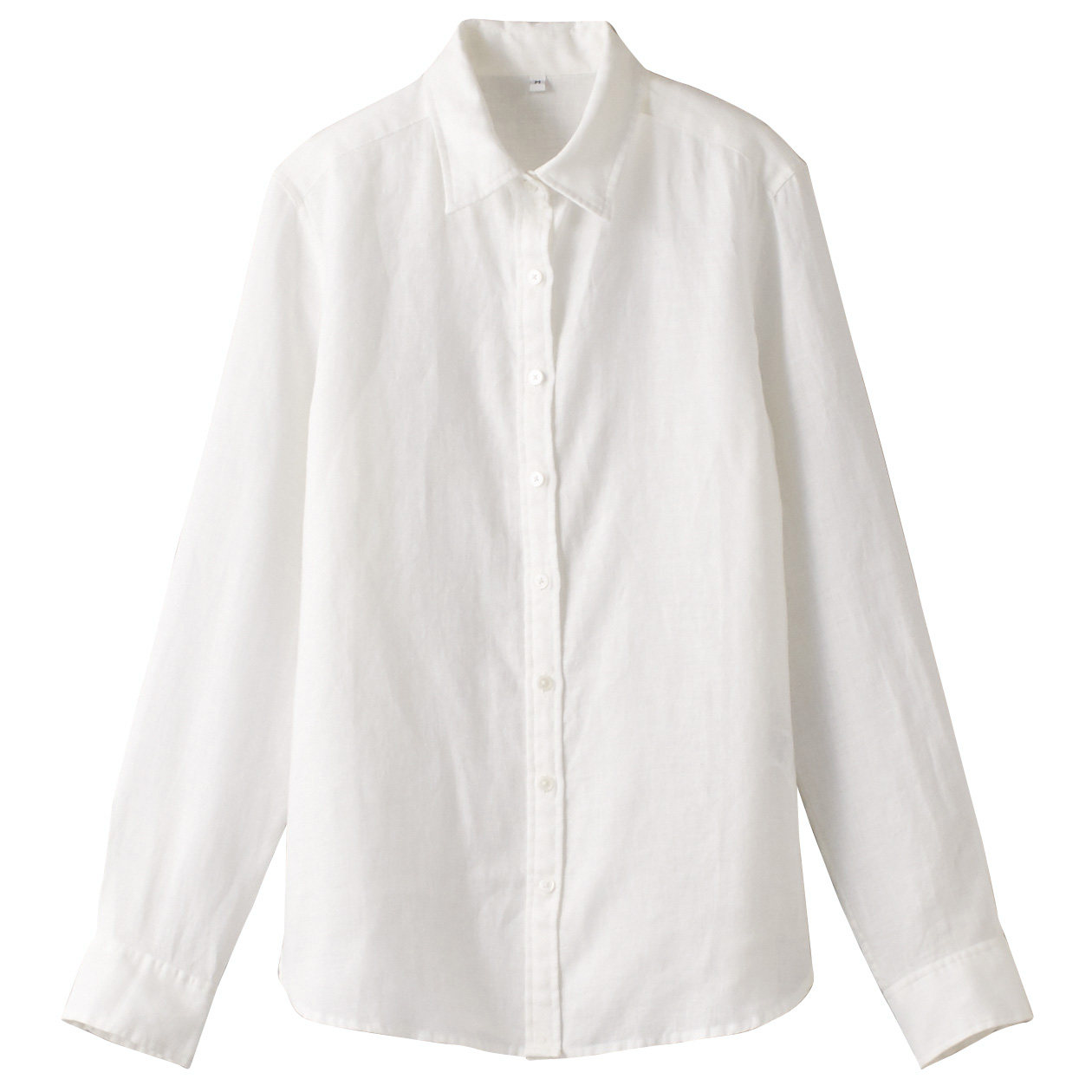 无印良品MUJI 女式 法国亚麻长袖衬衫