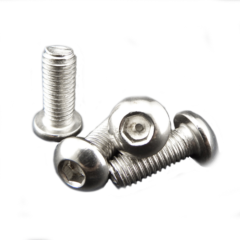 304 stainless steel semicircular head hexagonal screw round M4 M4 M5 M6 M6