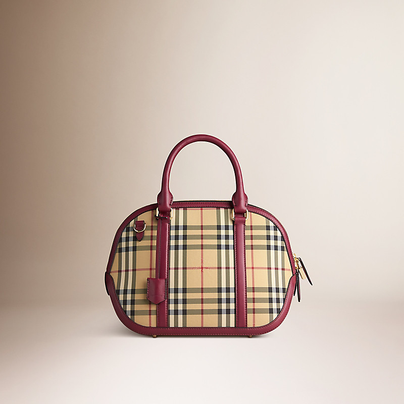 BURBERRY/博柏利小号 Horseferry 格纹奥查德手袋 39946601