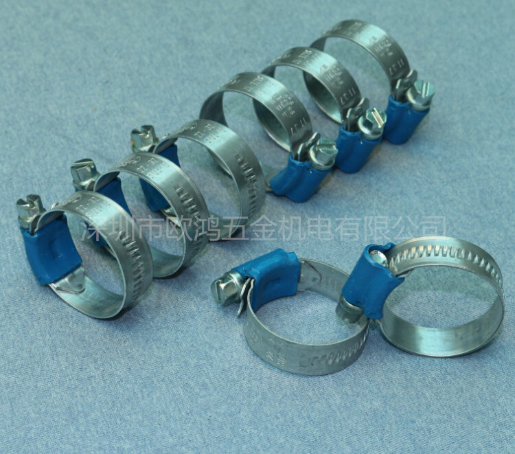 Imported Swedish ABA zinc aluminum carbon alloy steel S20 blue band clamp throat clamp clamp water gas pipe clamp W1 22-32