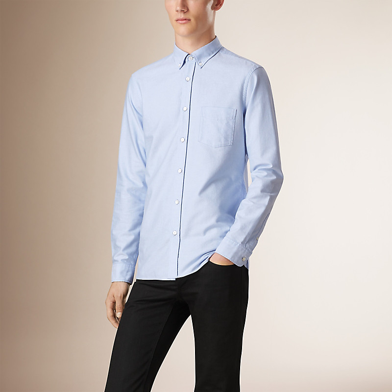 BURBERRY/博柏利常规剪裁棉质牛津衬衫 39961141