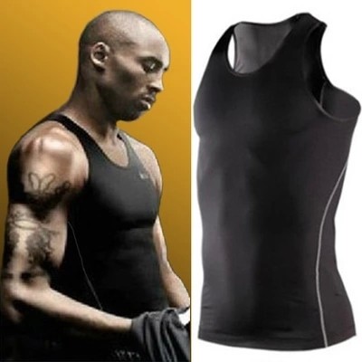 Kobe PRO high elastic tights quick-drying basketball sports summer thin short-sleeved vest men's bottoming plus size