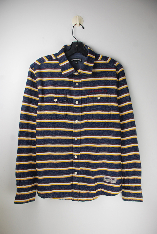 Korean New Seasonal Outdoor Brand Flannel Men's Casual Corduroy Brushed Shirt Trendy Shirt