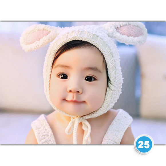 No 25 Beautiful male and female baby pictures Baby wall stickers Pregnant women prenatal education posters pictorial photos for early pregnancy education