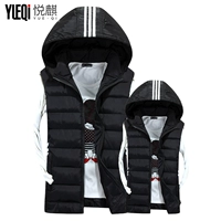 Áo vest nam cotton mùa thu và mùa đông Thời trang Hàn Quốc cặp đôi vest vest nam và nữ dày tay áo khoác áo ba lổ