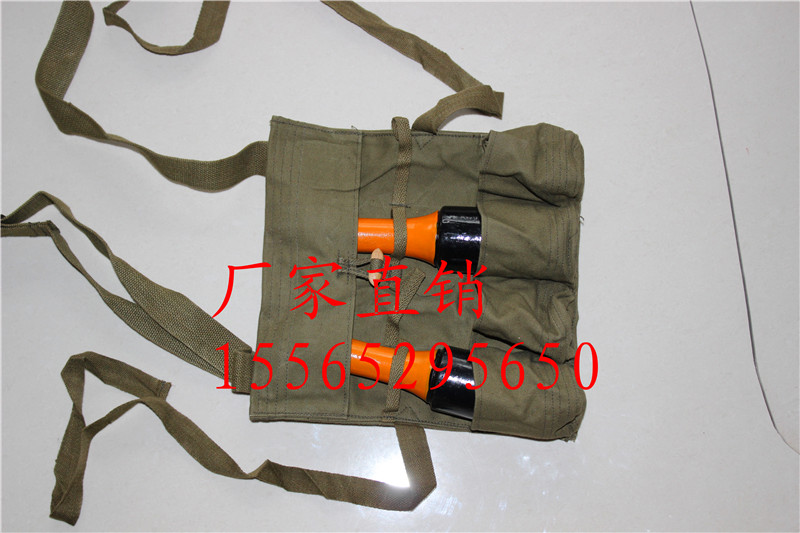 Film and television stage performance props wooden grenade grenade bag set grenade bag