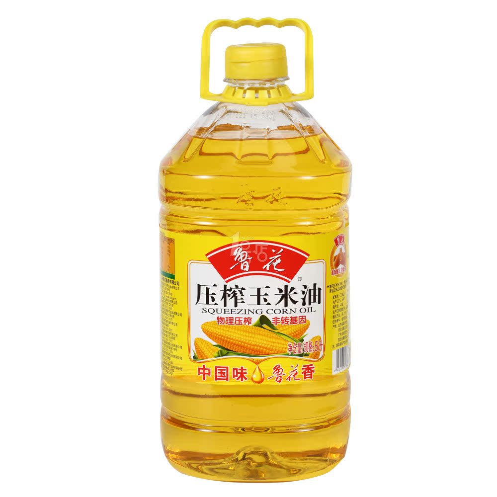 鲁花 压榨玉米油 5L/桶 新老包装随机发货