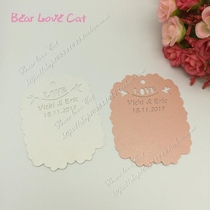 European Wishing Card Wishing Tree Wish Wall Wedding Party Festival Exhibition Decoration Love Bird Blessing Card 50