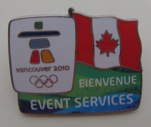2010 Vancouver Winter Games Badge Canada Competition Service Badge Volunteer Badge