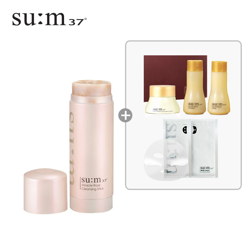 韩国LG直邮su:m37/苏秘 玫瑰奇迹洁面棒 80g 玫瑰发酵 天然温和