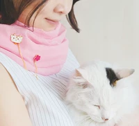 5460 tẩy nền Nhật Bản sinh động và đáng yêu hợp kim tốt may mắn mèo đào mèo cổ áo trâm kim ghim cài áo nam