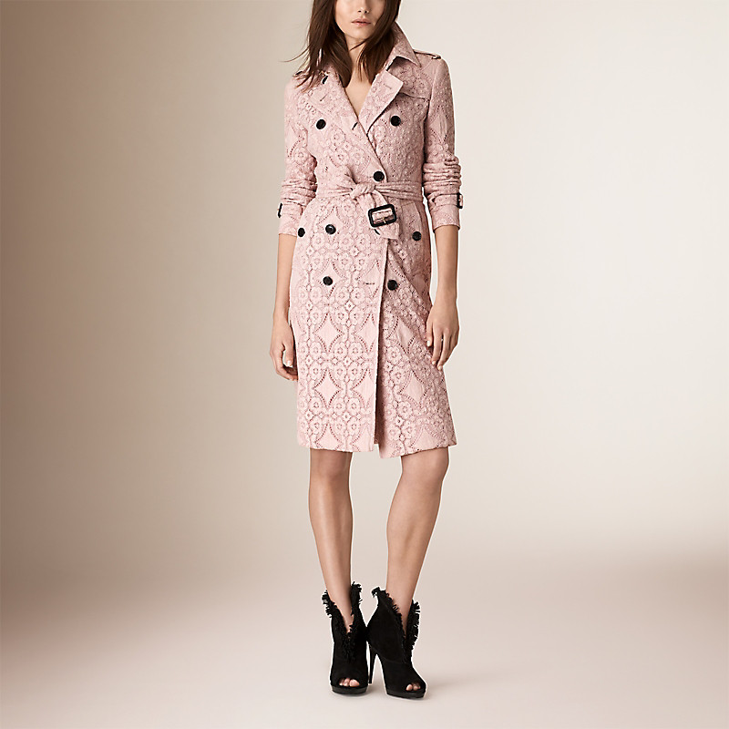 BURBERRY/博柏利嘎巴甸蕾丝 Trench 风衣 40048411