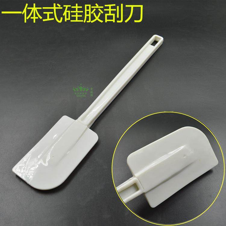 White Cake Knife Integrated Silicone Scraper Cake Scraper Cream Spatula Batter Mixing Knife Baking Tools