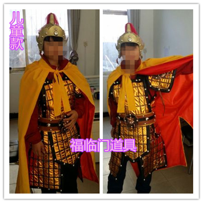 New hot sale film and television stage props armor clothing adult children ancient General hat Soldier Warrior helmet