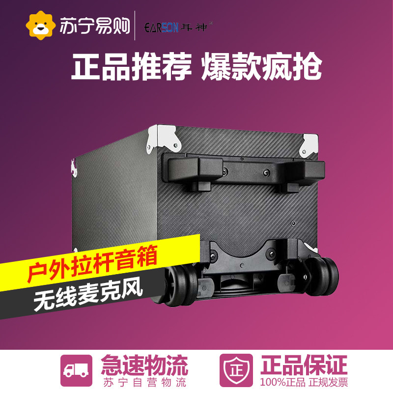 EARSON/耳神 ER-2536 移动拉杆户外音箱摆摊广场舞音响带蓝牙U盘