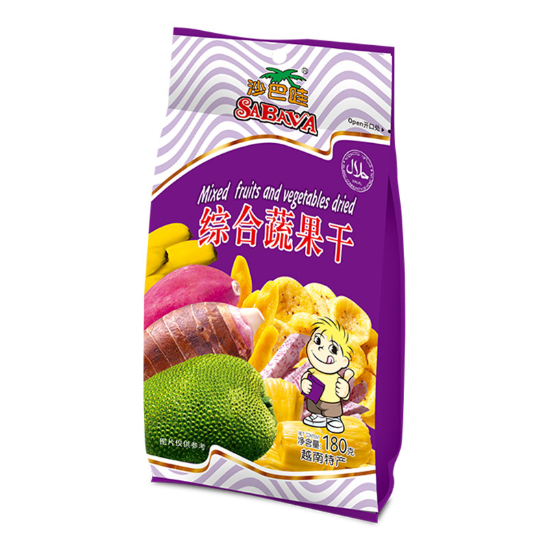 【天猫超市】越南进口沙巴哇综合蔬果干180g/袋 果脯零食小吃
