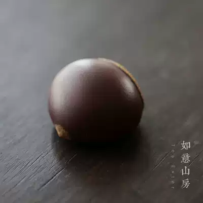 Wang Binjie Purple sand tea pet Purple sand ornaments Seiko chestnuts boutique simulation chestnuts Ruyi tea life