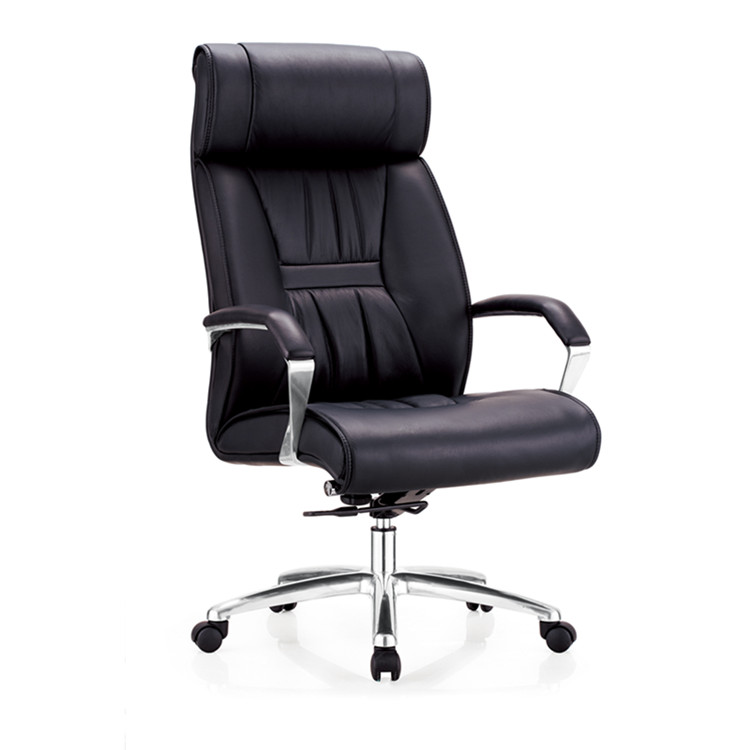 Good environment furniture black manager chair genuine leather large class chair computer chair Chair West Leather Lift Swivel Chair 