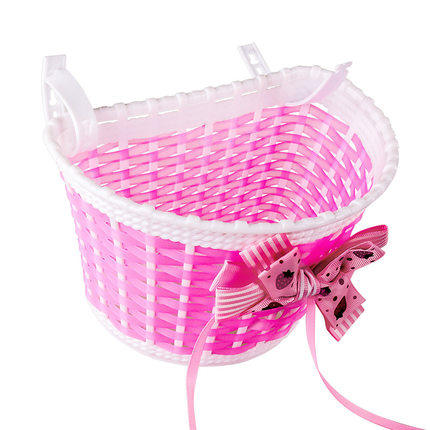 Children's Bicycle Stroller Accessories Plastic Woven Basket Car Basket Car Basket Bicycle Bicycle Universal